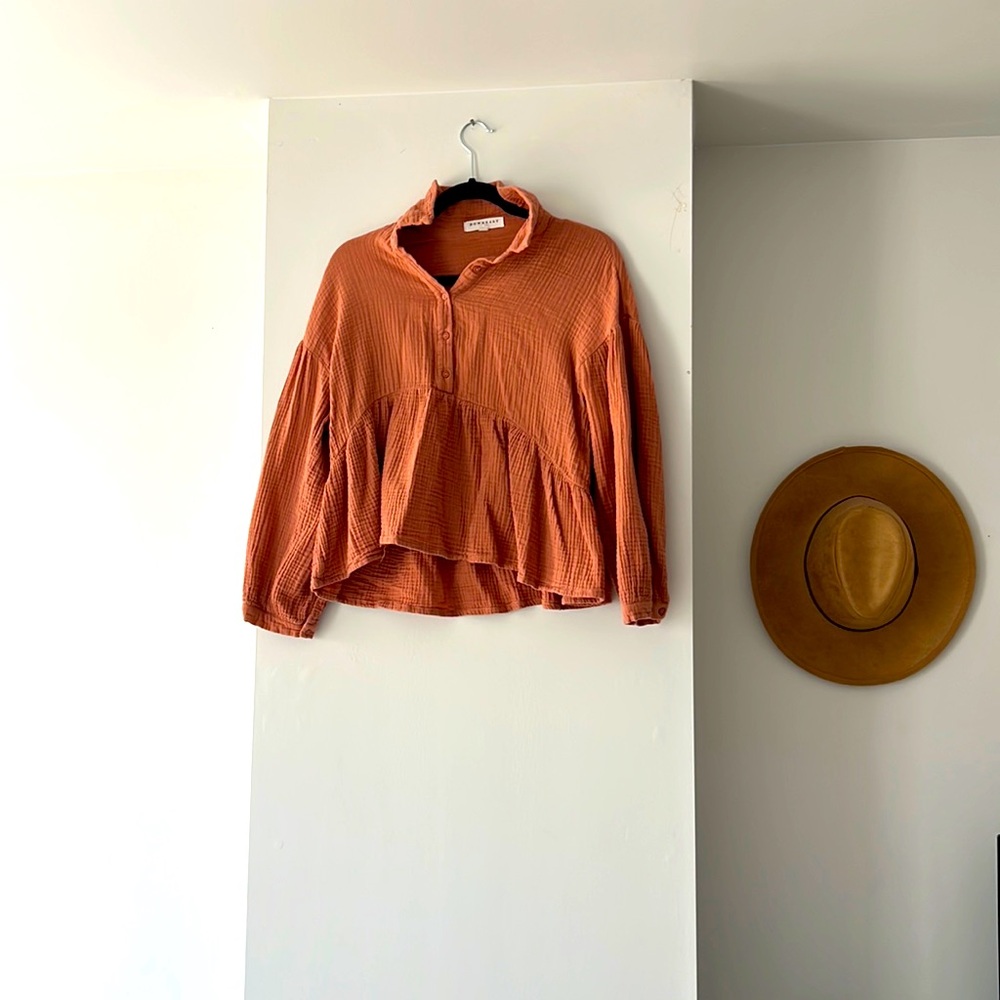 Flared Loose Fitting Blouse